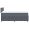vidaXL Cama box spring con colch&oacute;n terciopelo gris oscuro 100x200 cm