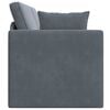 vidaXL Sofá-cama de piso Gris oscuro 213 x 70 x 77 cm Terciopelo
