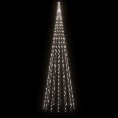 vidaXL Árbol de Navidad con pincho 1134 LED blanco frío 800 cm