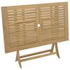 vidaXL Mesa de jard&iacute;n plegable madera maciza de acacia 120x70x75 cm
