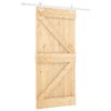 vidaXL Puerta Corredera 100 x 210 cm Madera de Pino Maciza