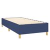 vidaXL Cama box spring con colch&oacute;n tela azul 80x200 cm