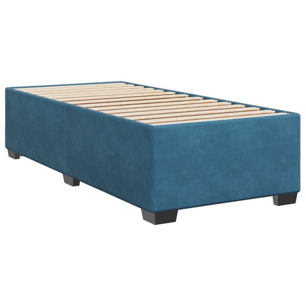 vidaXL Estructura de cama de terciopelo azul 100x200 cm