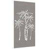 vidaXL Adorno de pared de jard&iacute;n acero corten dise&ntilde;o palmera 105x55 cm