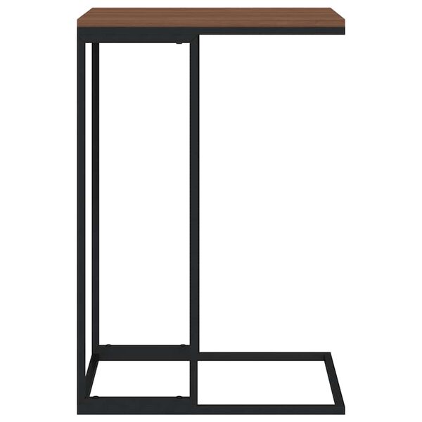 vidaXL Mesa auxiliar de madera de ingenier&iacute;a negro 40x30x59 cm