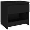 vidaXL Mesitas de noche 2 uds madera contrachapada negro 40x30x39 cm