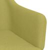 vidaXL Silla de comedor giratoria tela verde