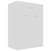 vidaXL Zapatero de madera contrachapada blanco 60x35x84 cm