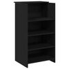 vidaXL Mostrador de recepci&oacute;n roble negro 155x50x103,5 cm