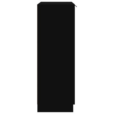 vidaXL Mueble zapatero madera contrachapada negro 59x35x100 cm