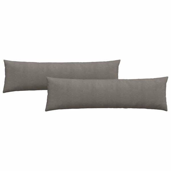 vidaXL Cojines de sofá 2 pcs Gris Claro 145 x 40 cm Tela de pana