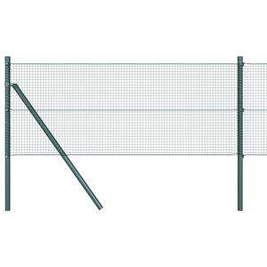 vidaXL Poste de Valla Verde