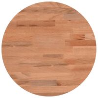 vidaXL Tablero redondo de madera maciza de haya Ø30x4 cm