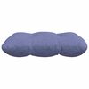 vidaXL Cojines para asiento 4 pcs Azul jeans 40 x 40 x 12 cm tela