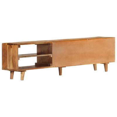 vidaXL Mueble de TV madera acacia con acabado miel 140x30x40 cm