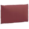 vidaXL Cojines para sof&aacute; de palets 2 uds tela rojo tinto melange