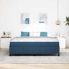 vidaXL Cama tipo Box Spring Azul 180 x 200 cm tela