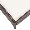 vidaXL Set muebles de jard&iacute;n 8 piezas y cojines rat&aacute;n sint&eacute;tico marr&oacute;n