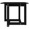 vidaXL Mesa de centro de madera maciza de pino negra 50x50x45 cm
