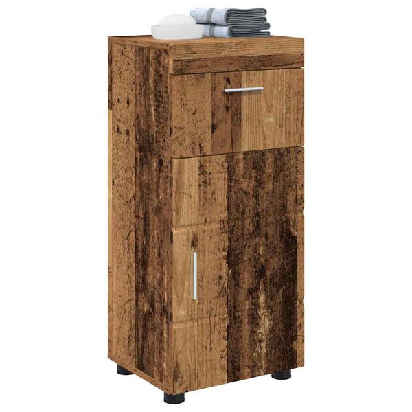 vidaXL Juego de Muebles de Ba&ntilde;o TULUM Madera vieja 37 x 31,5 x 82 cm