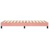 vidaXL Estructura de cama con somier terciopelo rosa 90x190 cm