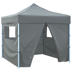 vidaXL Carpa de Fiesta 291 x 291 x 315 cm Gris antracita Tela Oxford