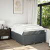 vidaXL Cama box spring con colch&oacute;n tela gris oscuro 120x190 cm