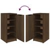 vidaXL Mueble zapatero madera contrachapada marrón roble 30x35x70 cm