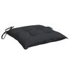 vidaXL Cojines de silla de jard&iacute;n 4 uds tela Oxford negro 40x40x7 cm