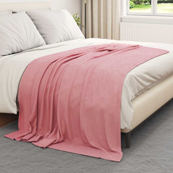 vidaXL Mantitas de Sof&aacute; 24 pcs Rosa 200 x 150 cm Lana