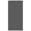 vidaXL Estantes cubo de pared 6 uds contrachapado gris 100x15x30 cm