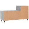 vidaXL Mueble zapatero madera contrachapada gris hormig&oacute;n 102x36x60 cm