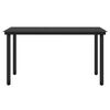 vidaXL Juego de comedor de jardín 5 piezas con cojines negro