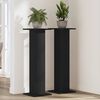 vidaXL Soporte de plantas 2 pcs Roble Negro 30 x 30 x 95 cm