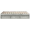 vidaXL Estructura de cama gris hormigón 120x200 cm