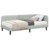 vidaXL Estructura de cama en esquina Gris Claro 90 x 190 cm Terciopelo
