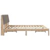 vidaXL Estructura de cama Marrón 180 x 200 cm Madera de pino macizo