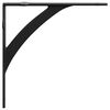 vidaXL Soportes para estanter&iacute;as de pared 12 uds. Negro 10 x 10 x 3 cm