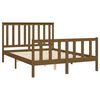 vidaXL Estructura cama sin colch&oacute;n madera pino marr&oacute;n miel 140x200 cm