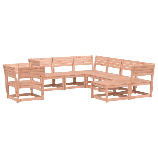 vidaXL Juego de muebles de jard&iacute;n 8 pzas madera maciza abeto Douglas