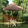 vidaXL Carpa de Fiesta Marr&oacute;n 200 x 200 x 306 cm Tela Oxford