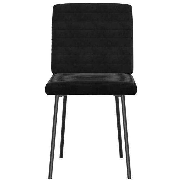 vidaXL Sillas de comedor 2 unidades terciopelo negro