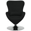 vidaXL Sillón huevo Negro 63 x 73 x 90 cm tela