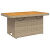 vidaXL Mesa de jard&iacute;n rat&aacute;n sint&eacute;tico madera acacia beige 90x55x71 cm