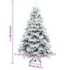 vidaXL Árbol de Navidad artificial con 300 LED 210 cm PE y PVC