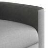 vidaXL Sill&oacute;n de masaje reclinable de pie de tela gris nube