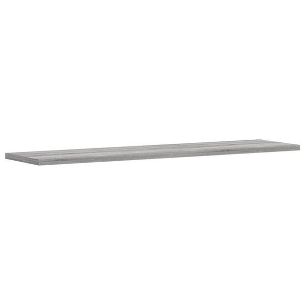 vidaXL Estantes pared 4 uds madera ingenier&iacute;a gris Sonoma 80x20x1,5 cm