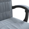 vidaXL Silla de oficina reclinable de terciopelo gris oscuro