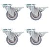 vidaXL Ruedas giratorias con frenos dobles 4 unidades 50 mm