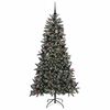 vidaXL &Aacute;rbol de Navidad artificial Verde 210 cm PVC, Pl&aacute;stico y Acero